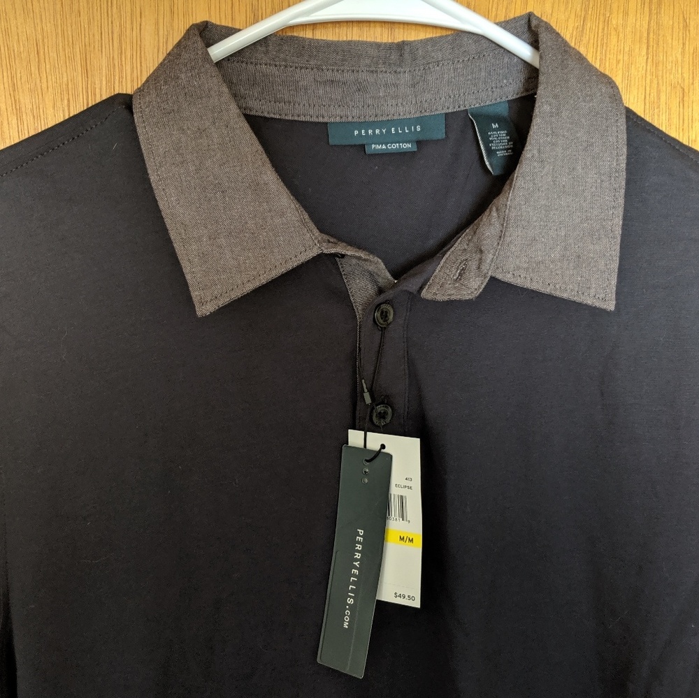 Perry Ellis Collared Tee - Picture 3 of 3